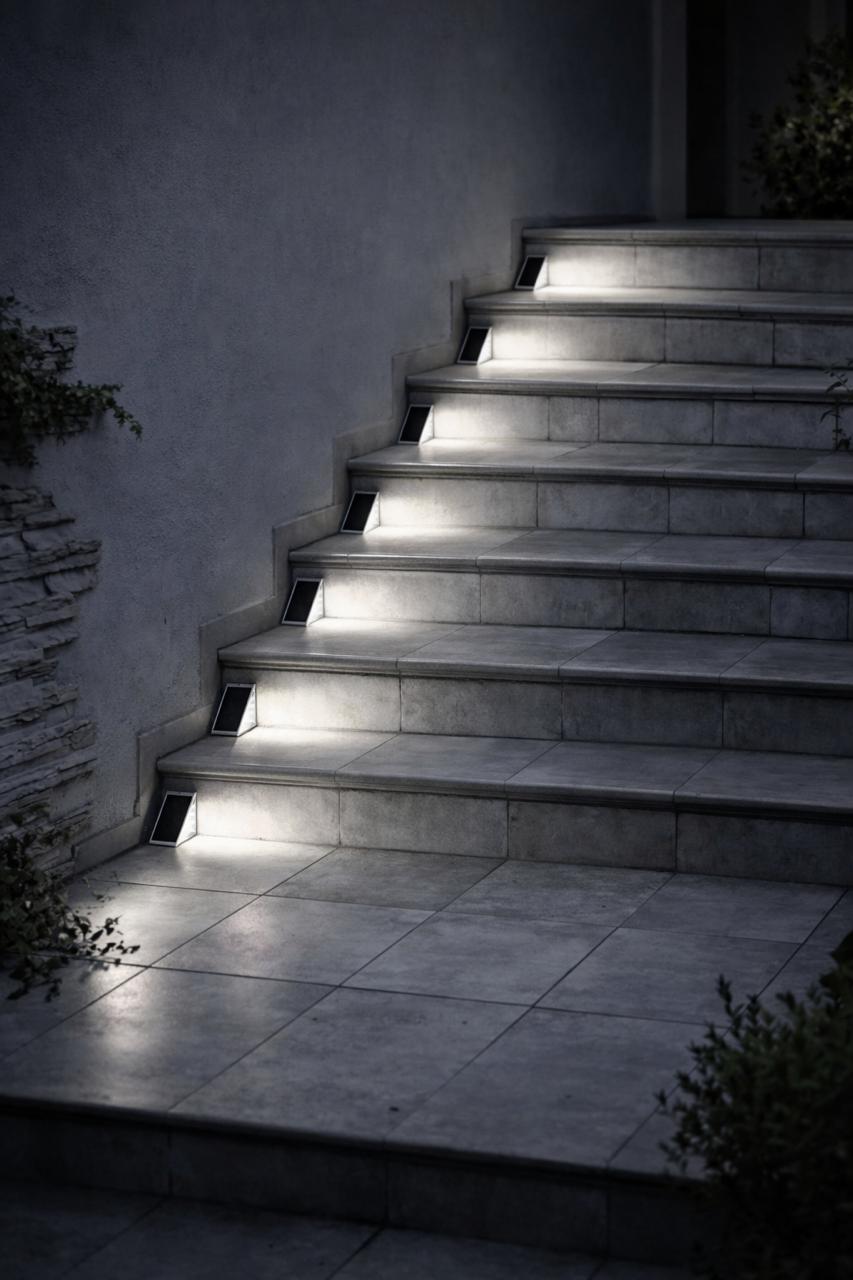 Luces Solares Para Escaleras X4