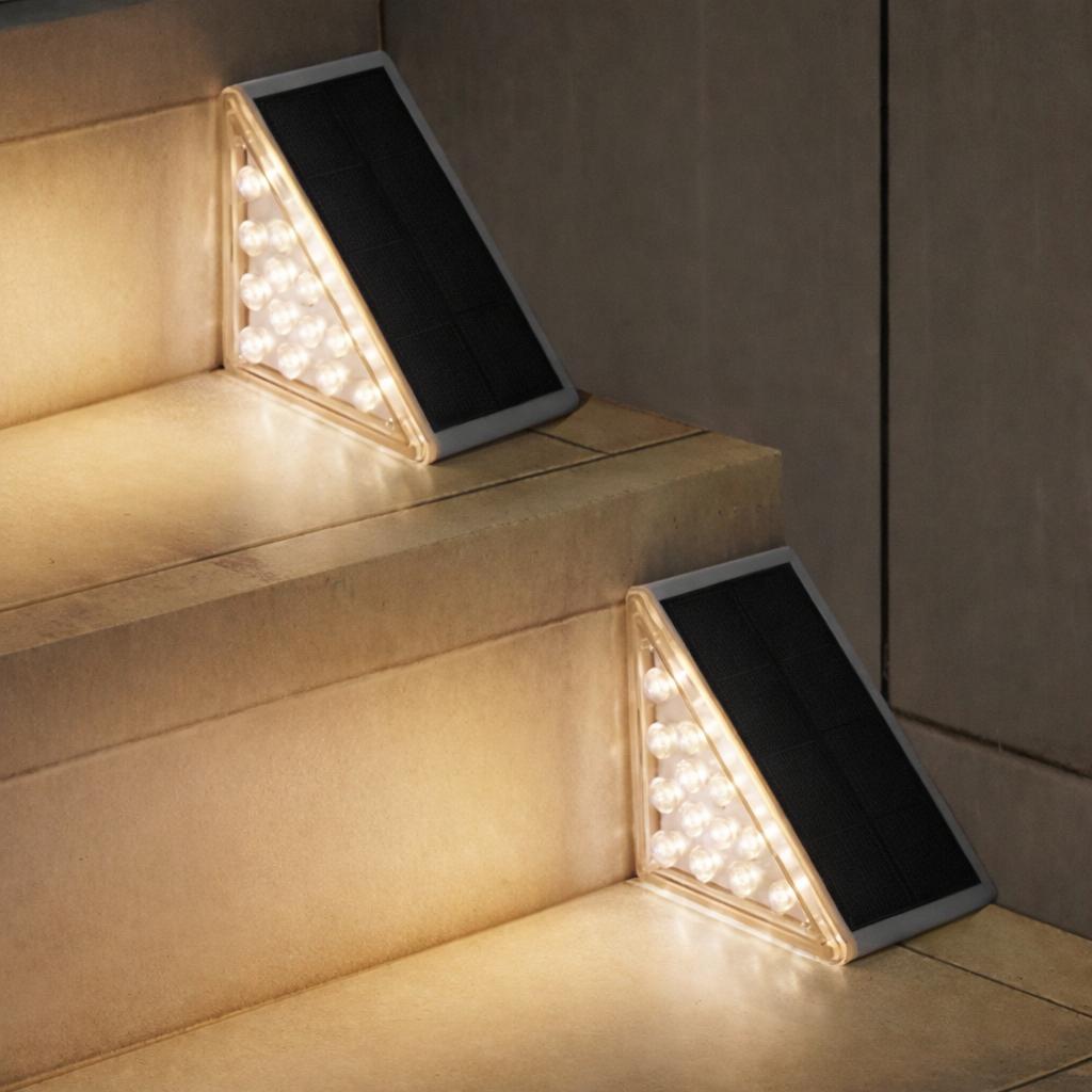 Luces Solares Para Escaleras X2